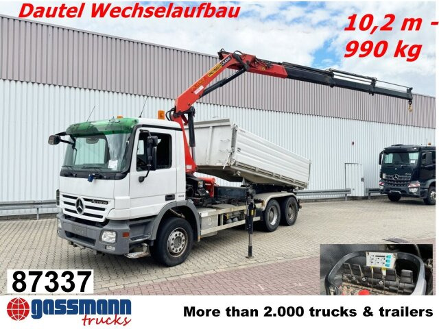 Mercedes-Benz Actros 2644/48 LK 6x4, Dautel Wechselsystem, - Tipper, Crane truck: picture 1 Mercedes-Benz Actros 2644/48 LK 6x4, Dautel Wechselsystem, - Tipper, Crane truck: picture 1