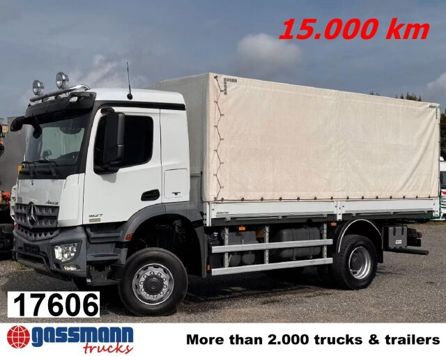Mercedes-Benz Arocs 1827/30 A/4x4/42 ex Behördenfahrzeug - Dropside/ Flatbed truck: picture 1 Mercedes-Benz Arocs 1827/30 A/4x4/42 ex Behördenfahrzeug - Dropside/ Flatbed truck: picture 1