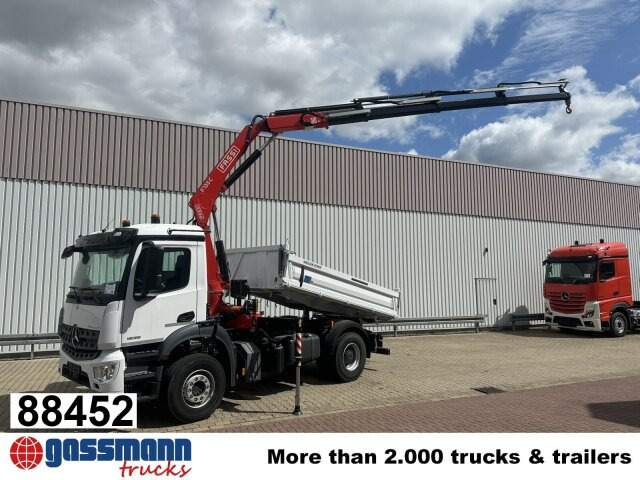 Mercedes-Benz Arocs 1835 K 4x2, Multimedia Cockpit, Navi, Kran - Tipper, Crane truck: picture 1 Mercedes-Benz Arocs 1835 K 4x2, Multimedia Cockpit, Navi, Kran - Tipper, Crane truck: picture 1