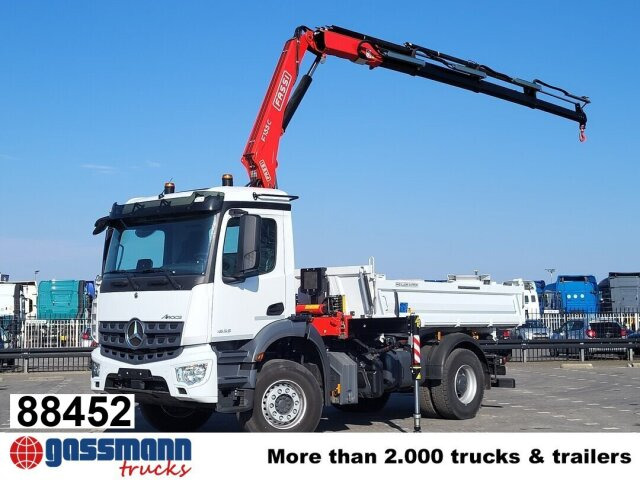 Mercedes-Benz Arocs 1835 K 4x2, MultimediaCockpit, Navi, Kran - Tipper, Crane truck: picture 1 Mercedes-Benz Arocs 1835 K 4x2, MultimediaCockpit, Navi, Kran - Tipper, Crane truck: picture 1