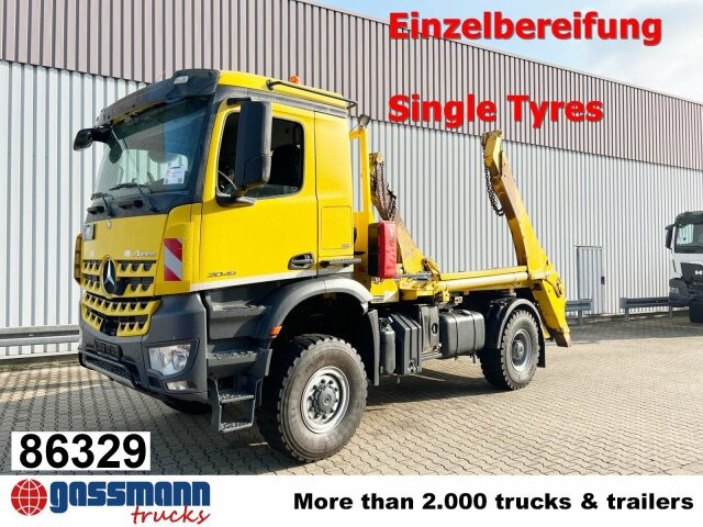 Mercedes-Benz Arocs 2045 AK 4x4, GROUNDER, Funk - Skip loader truck: picture 1 Mercedes-Benz Arocs 2045 AK 4x4, GROUNDER, Funk - Skip loader truck: picture 1