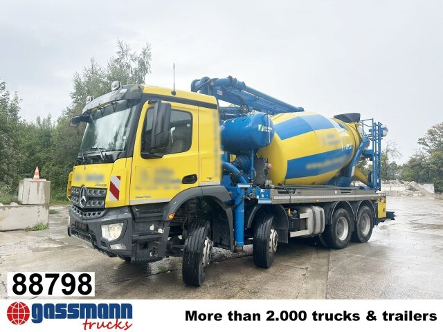 Mercedes-Benz Arocs 3246 B 8x4 Stetter Mischer 7m³, Pumpe 25m - Concrete mixer truck: picture 1 Mercedes-Benz Arocs 3246 B 8x4 Stetter Mischer 7m³, Pumpe 25m - Concrete mixer truck: picture 1