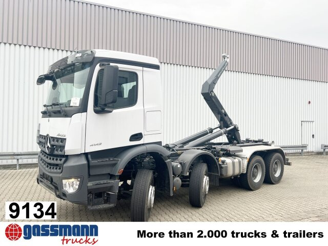 Mercedes-Benz Arocs 4142/48 8x4/4, Grounder, Meiller RS26 - Hook lift truck: picture 1 Mercedes-Benz Arocs 4142/48 8x4/4, Grounder, Meiller RS26 - Hook lift truck: picture 1