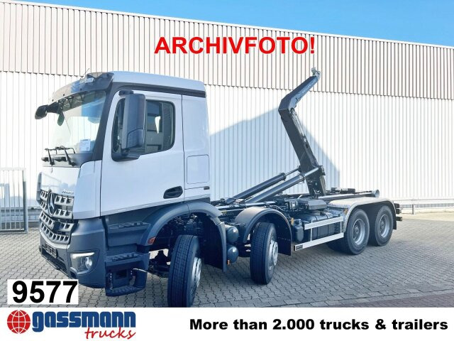 Mercedes-Benz Arocs 4148 K 8x4/4/45, Turbo-Retarder-Kupplung, - Hook lift truck: picture 1 Mercedes-Benz Arocs 4148 K 8x4/4/45, Turbo-Retarder-Kupplung, - Hook lift truck: picture 1