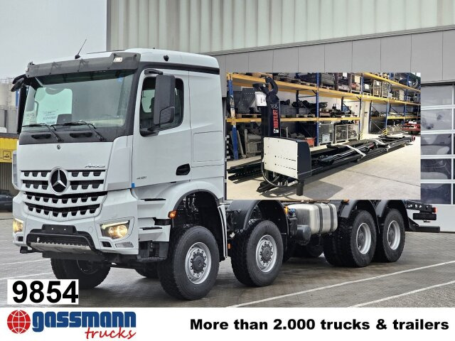 Mercedes-Benz Arocs 4151 AK 8x8/4, Hiab Abrollanlage Ultima - Hook lift truck: picture 1 Mercedes-Benz Arocs 4151 AK 8x8/4, Hiab Abrollanlage Ultima - Hook lift truck: picture 1