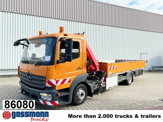 Mercedes-Benz Atego 1023 L 4x2 mit Kran Fassi F85B.0.21 - Dropside/ Flatbed truck, Crane truck: picture 1 Mercedes-Benz Atego 1023 L 4x2 mit Kran Fassi F85B.0.21 - Dropside/ Flatbed truck, Crane truck: picture 1