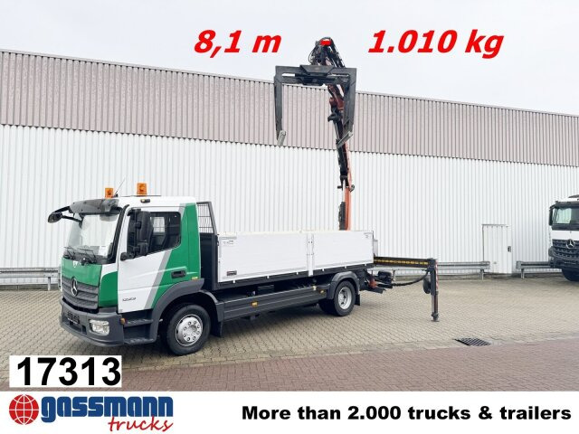 Mercedes-Benz Atego 1223 L 4x2 mit Heckkran Atlas 88.3-A2L, - Dropside/ Flatbed truck, Crane truck: picture 1 Mercedes-Benz Atego 1223 L 4x2 mit Heckkran Atlas 88.3-A2L, - Dropside/ Flatbed truck, Crane truck: picture 1