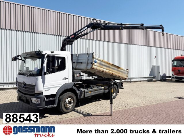 Mercedes-Benz Atego 1623 4x2 mit Kran Hiab X-HiDuo 108B-2, - Tipper, Crane truck: picture 1 Mercedes-Benz Atego 1623 4x2 mit Kran Hiab X-HiDuo 108B-2, - Tipper, Crane truck: picture 1
