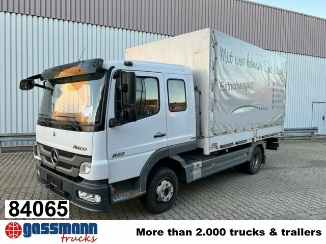 Mercedes-Benz Atego 822 4x2, Doka mit Kombisitzbank - Dropside/ Flatbed truck: picture 1 Mercedes-Benz Atego 822 4x2, Doka mit Kombisitzbank - Dropside/ Flatbed truck: picture 1