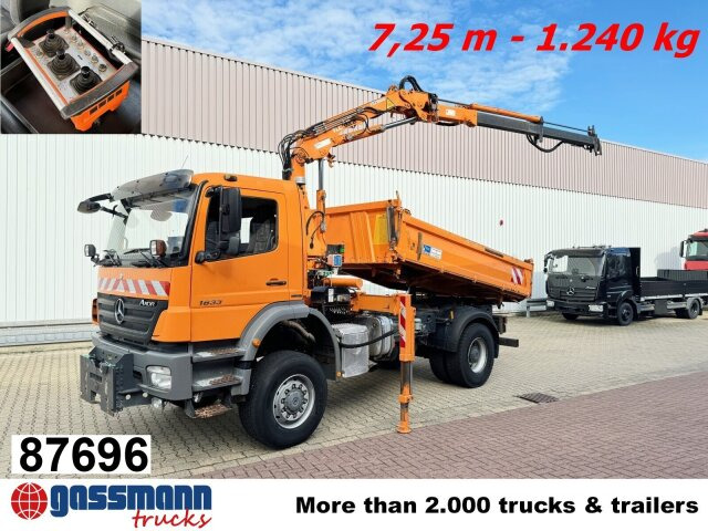 Mercedes-Benz Axor 1833 AK 4x4, Winterdienstausstattung, Kran - Tipper, Crane truck: picture 1 Mercedes-Benz Axor 1833 AK 4x4, Winterdienstausstattung, Kran - Tipper, Crane truck: picture 1