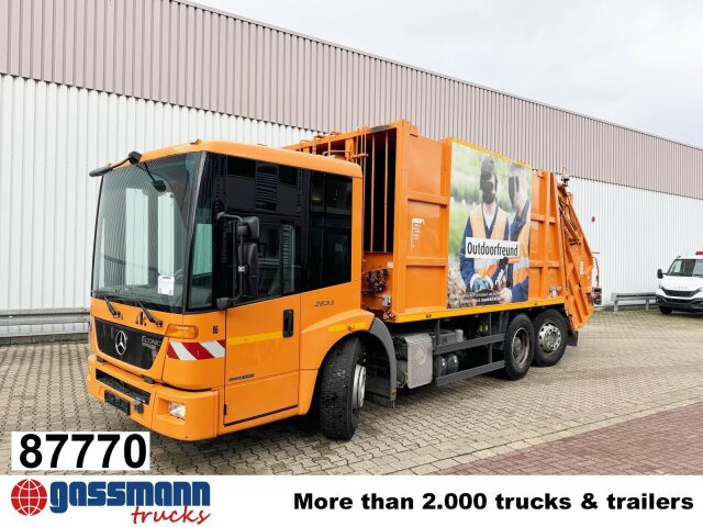 Mercedes-Benz Econic 2633 LL 6x2/4 NLA, EEV, Lenkachse, Haller - Garbage truck: picture 1 Mercedes-Benz Econic 2633 LL 6x2/4 NLA, EEV, Lenkachse, Haller - Garbage truck: picture 1
