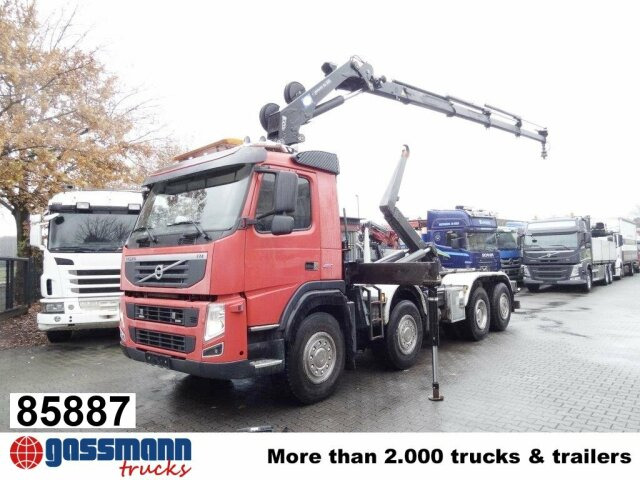 Volvo FM 460 8x2-6, Lenk-/Liftachse, Kran HMF 2020-K4, - Hook lift truck, Crane truck: picture 1 Volvo FM 460 8x2-6, Lenk-/Liftachse, Kran HMF 2020-K4, - Hook lift truck, Crane truck: picture 1