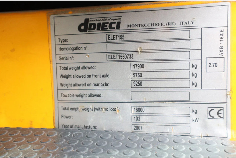 Telescopic handler Dieci PEGASUS 45.21 | FORKS | WINCH | LOW HOURS: picture 20