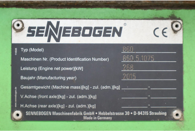 Leasing of Sennebogen 860R | 860 R | CLAMSHELL BUCKET Sennebogen 860R | 860 R | CLAMSHELL BUCKET: picture 18 Leasing of Sennebogen 860R | 860 R | CLAMSHELL BUCKET Sennebogen 860R | 860 R | CLAMSHELL BUCKET: picture 18
