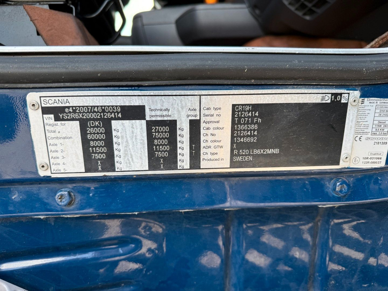 Tipper Scania R520 6x2 Highline Getreidekipper Euro 6: picture 11 Tipper Scania R520 6x2 Highline Getreidekipper Euro 6: picture 11