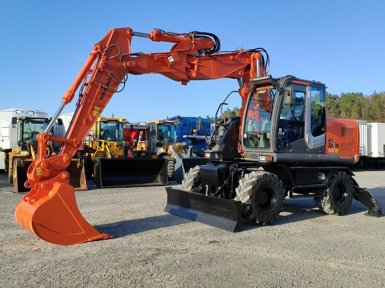 real Hitachi ZX140 Koparka Kołowa for sale, Wheel excavator