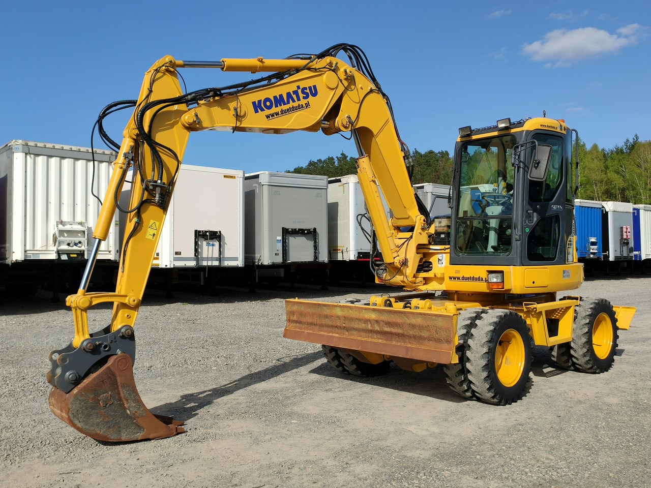 Komatsu PW 98 MR 8 Pług + Podpory 10ton Szybkozłącze - Wheel excavator: picture 1 Komatsu PW 98 MR 8 Pług + Podpory 10ton Szybkozłącze - Wheel excavator: picture 1