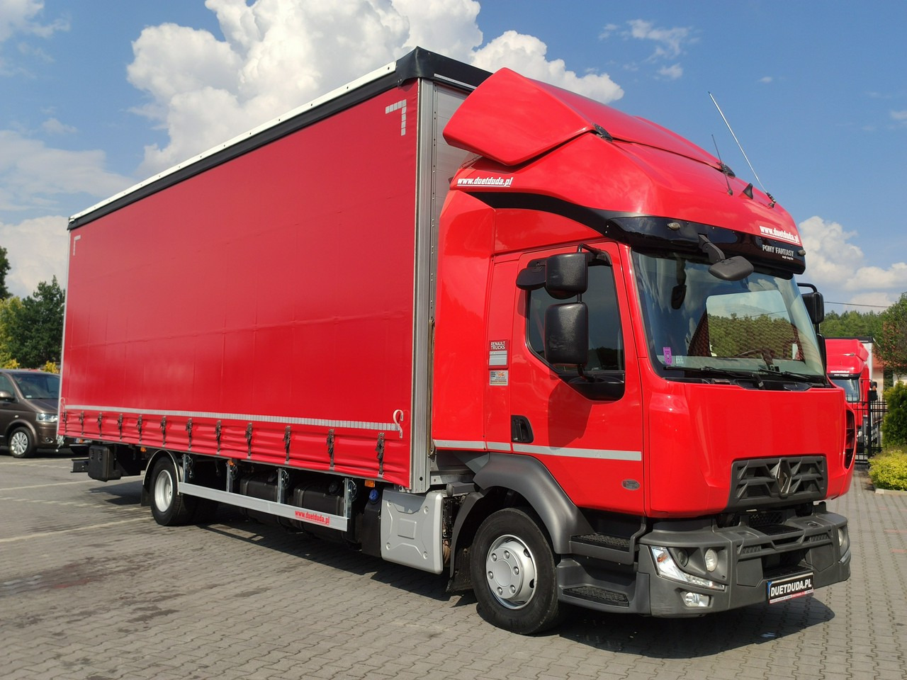 Renault D12.240 E6 Firana Tył Drzwi Dach Zsuwany Długa 830cm - Curtainsider truck: picture 1 Renault D12.240 E6 Firana Tył Drzwi Dach Zsuwany Długa 830cm - Curtainsider truck: picture 1