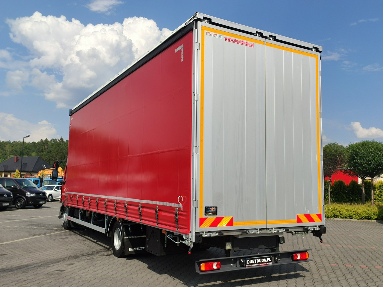 Curtainsider truck Renault D12.240 E6 Firana Tył Drzwi Dach Zsuwany Długa 830cm: picture 17