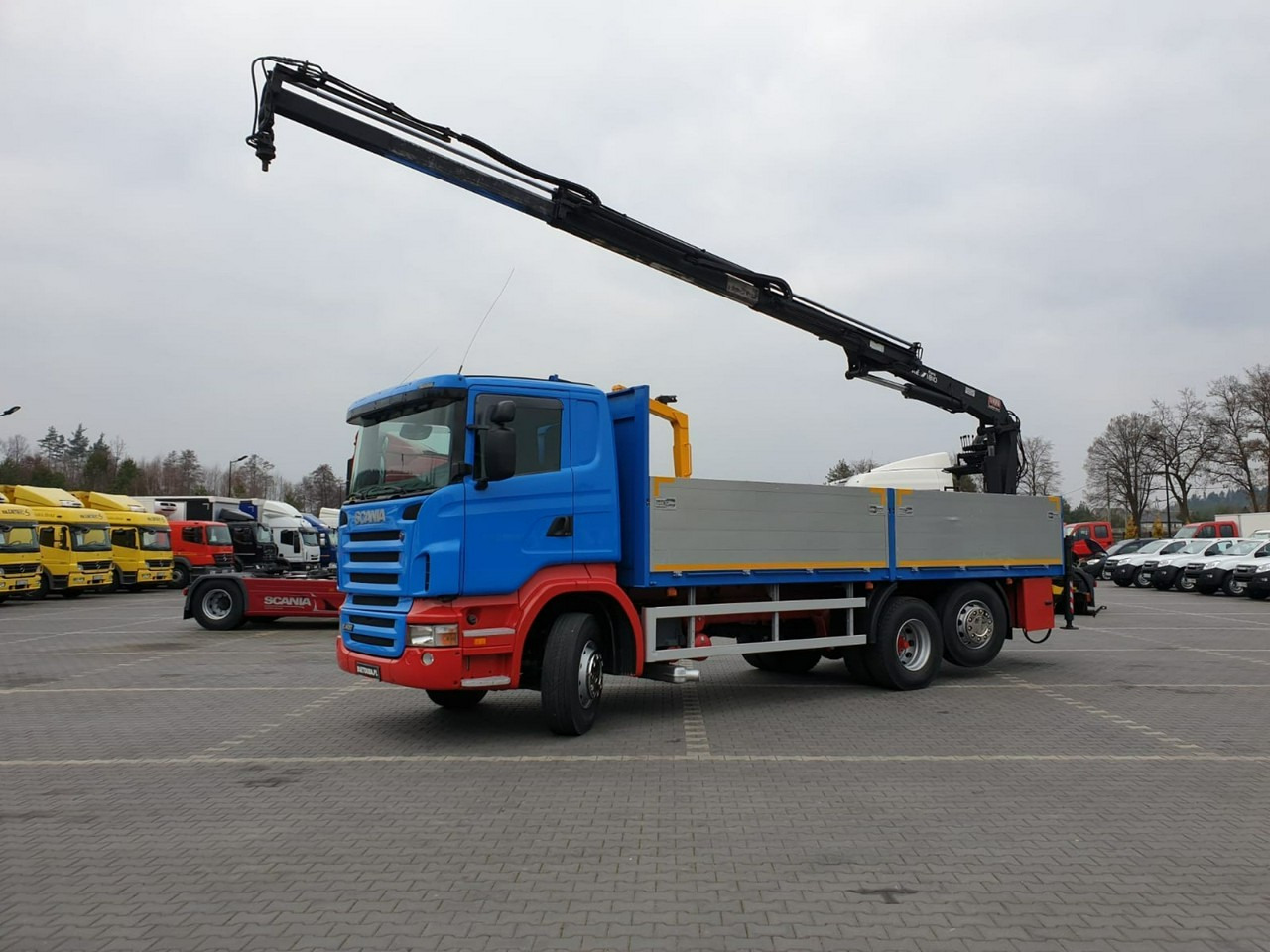 Scania R 400 LB 6x2 HDS Budowlanka Widły Oś Skrętna Super Stan - Dropside/ Flatbed truck, Crane truck: picture 2 Scania R 400 LB 6x2 HDS Budowlanka Widły Oś Skrętna Super Stan - Dropside/ Flatbed truck, Crane truck: picture 2