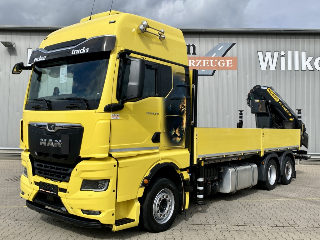 MAN TGX 26.510 6x2-4 LL / Palfinger PK 34002-SHE - Dropside/ Flatbed truck, Crane truck: picture 1 MAN TGX 26.510 6x2-4 LL / Palfinger PK 34002-SHE - Dropside/ Flatbed truck, Crane truck: picture 1