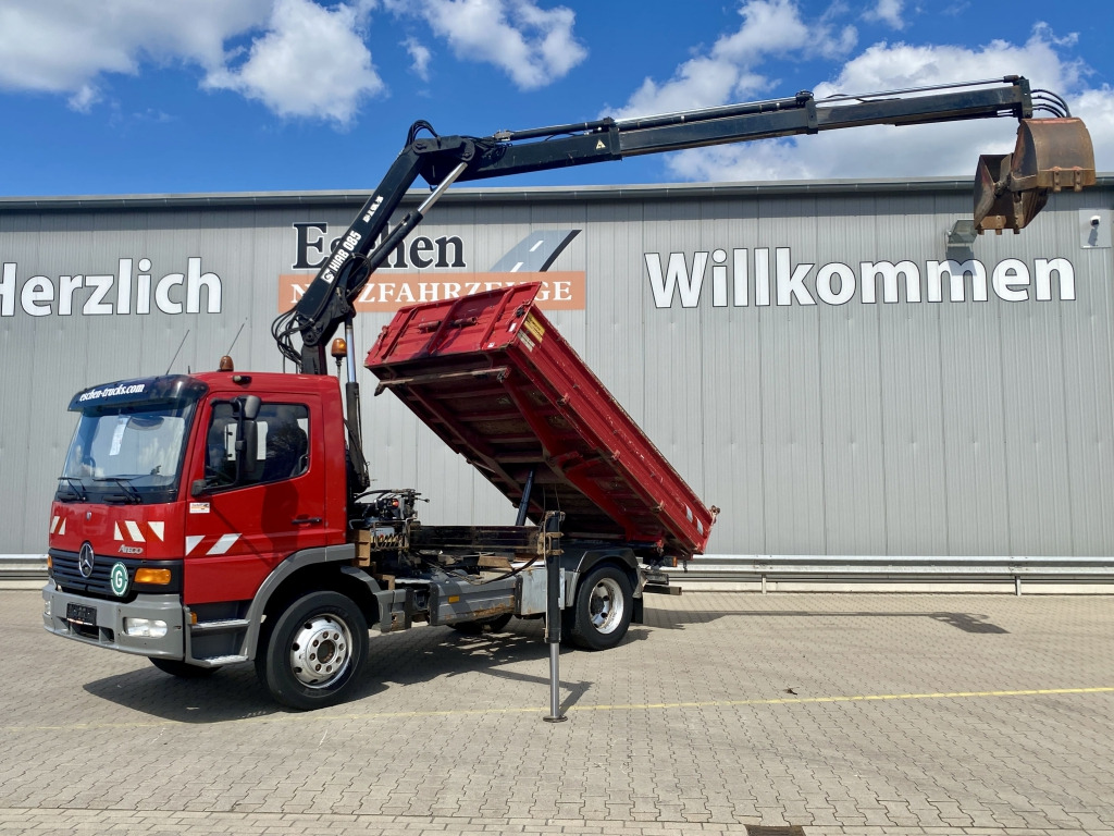 Mercedes-Benz 1218 K / HIAB 085-2 Kran - Tipper, Crane truck: picture 1 Mercedes-Benz 1218 K / HIAB 085-2 Kran - Tipper, Crane truck: picture 1