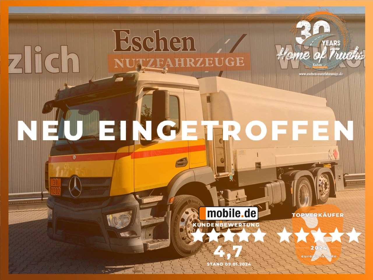 Mercedes-Benz 2540 Antos | A3*3x Kammern/20.990ltr*Kamera*Navi - Tank truck: picture 1 Mercedes-Benz 2540 Antos | A3*3x Kammern/20.990ltr*Kamera*Navi - Tank truck: picture 1
