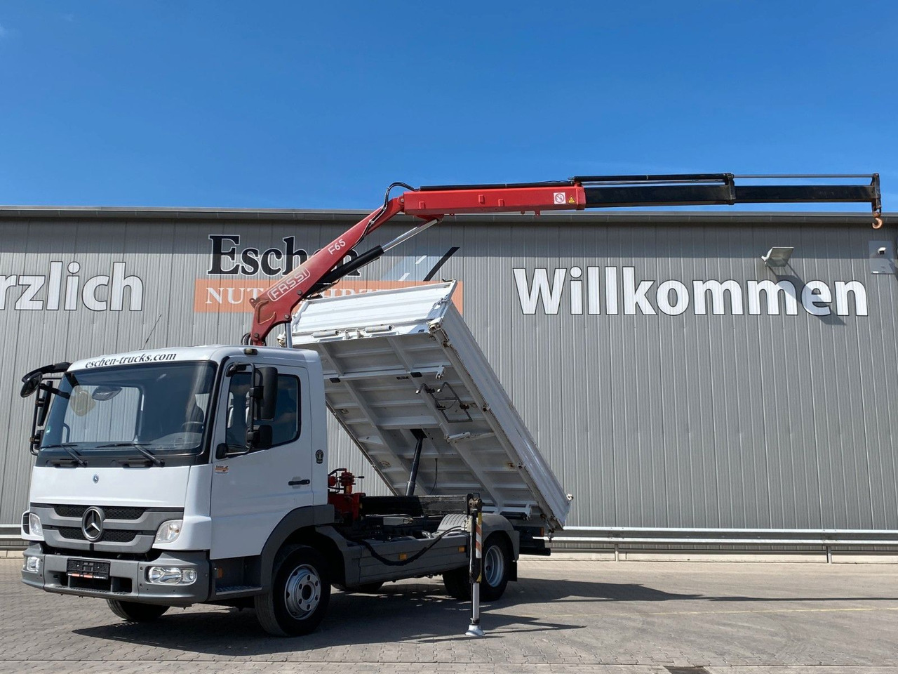 Mercedes-Benz 818 Atego | Fassi F65*MEILLER*PKW-AHK*1.Hand - Tipper van: picture 1 Mercedes-Benz 818 Atego | Fassi F65*MEILLER*PKW-AHK*1.Hand - Tipper van: picture 1