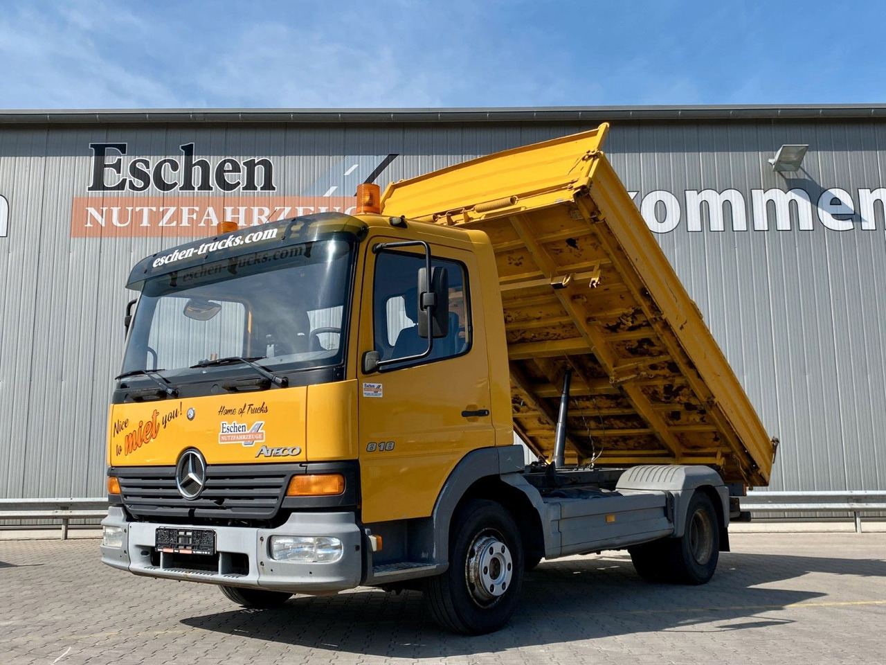 Mercedes-Benz 818 Atego | MEILLER*6-Gang manuell*AHK*Klima*ABS - Tipper van: picture 1 Mercedes-Benz 818 Atego | MEILLER*6-Gang manuell*AHK*Klima*ABS - Tipper van: picture 1