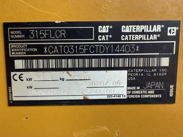 Cat 315 F LCR - Crawler excavator: picture 5 Cat 315 F LCR - Crawler excavator: picture 5