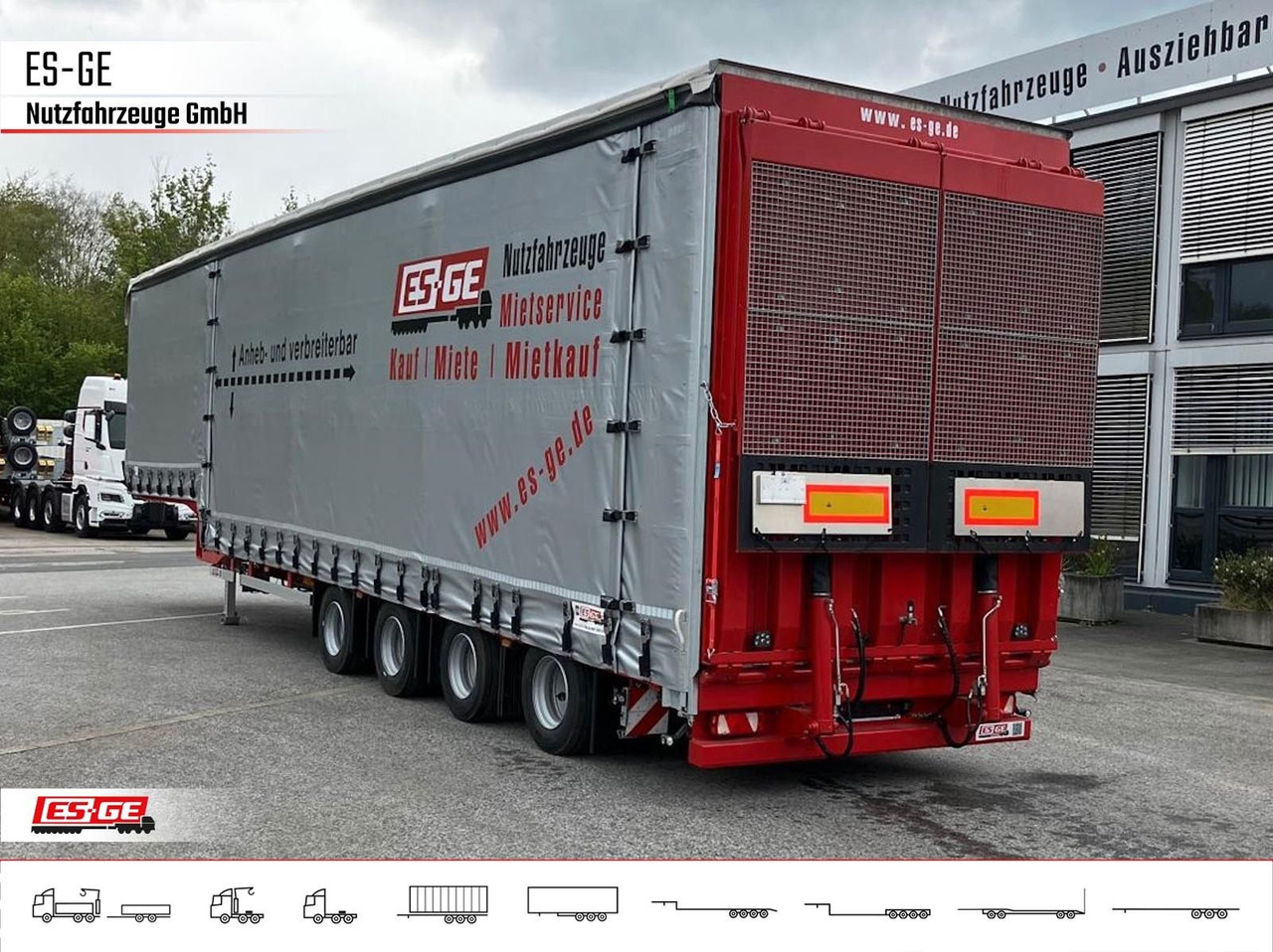 Dinkel 4-Achs-Jumbotieflader - doppelte Rampen Dinkel 4-Achs-Jumbotieflader - doppelte Rampen - Low loader semi-trailer: picture 2 Dinkel 4-Achs-Jumbotieflader - doppelte Rampen Dinkel 4-Achs-Jumbotieflader - doppelte Rampen - Low loader semi-trailer: picture 2