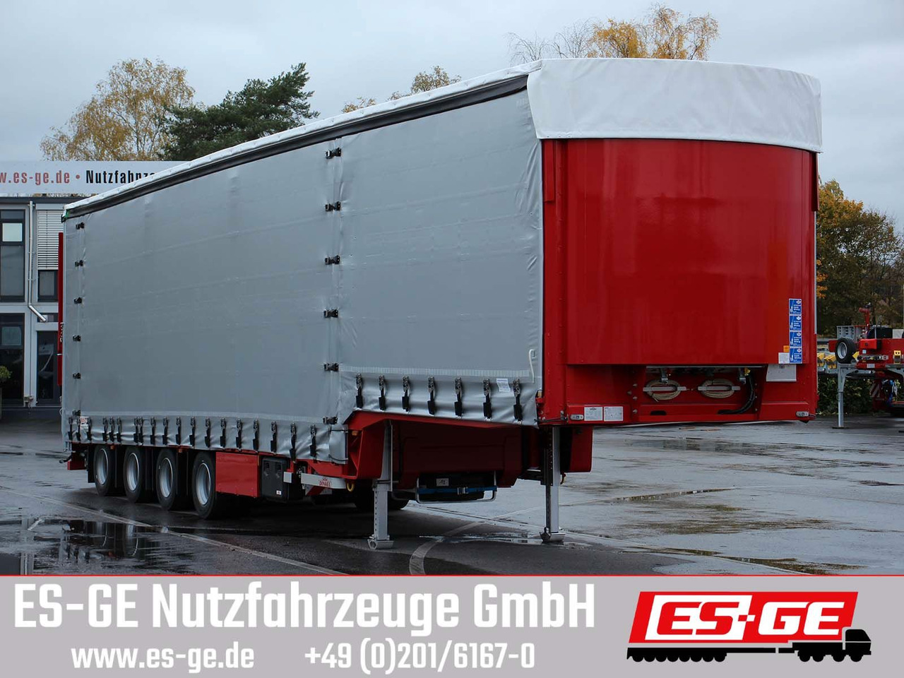 Dinkel 4-Achs-Jumbotieflader - doppelte Rampen - Low loader semi-trailer: picture 4 Dinkel 4-Achs-Jumbotieflader - doppelte Rampen - Low loader semi-trailer: picture 4