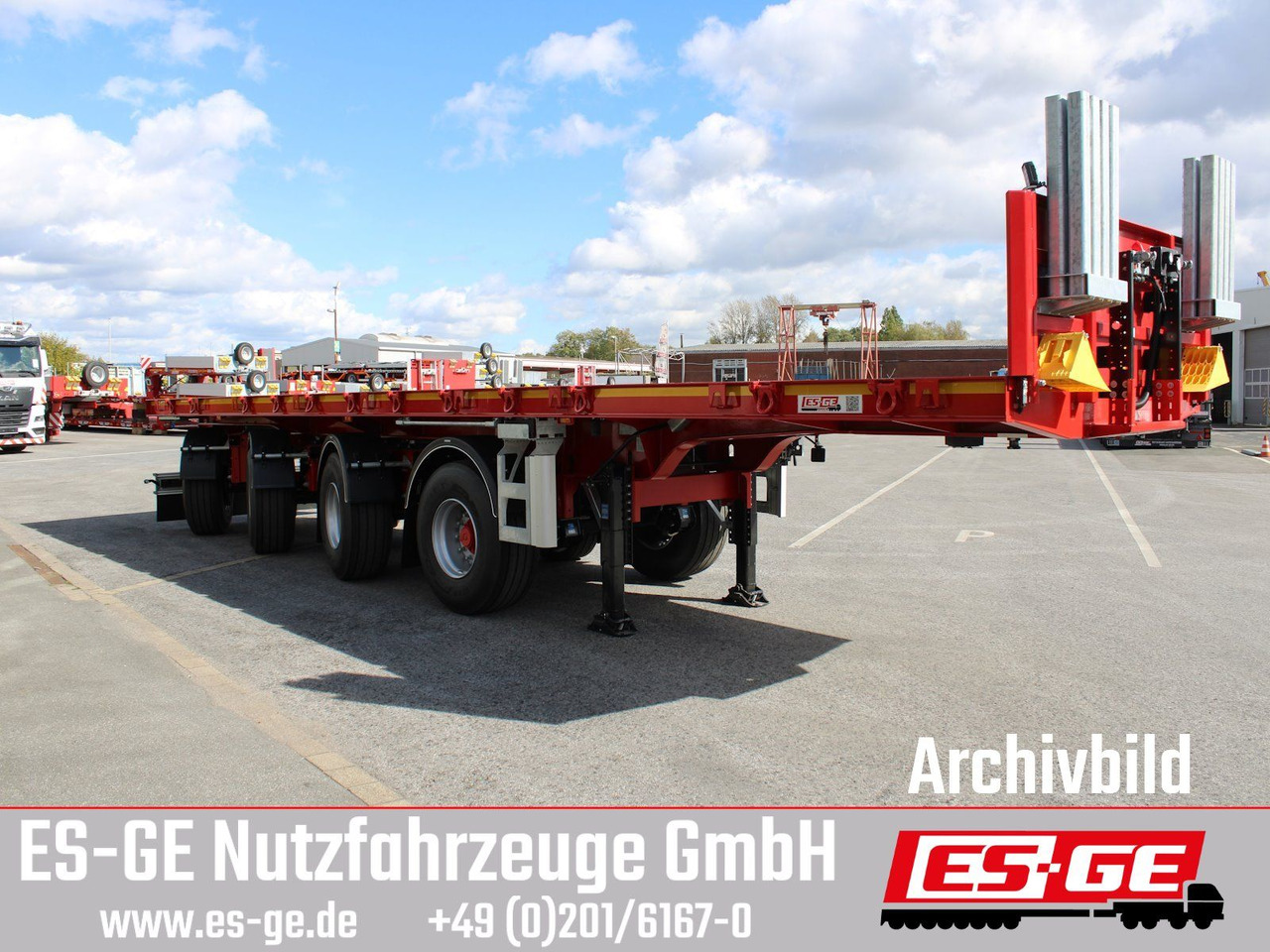 ES-GE 4-Achs-Ballastauflieger - Dropside/ Flatbed semi-trailer: picture 4 ES-GE 4-Achs-Ballastauflieger - Dropside/ Flatbed semi-trailer: picture 4