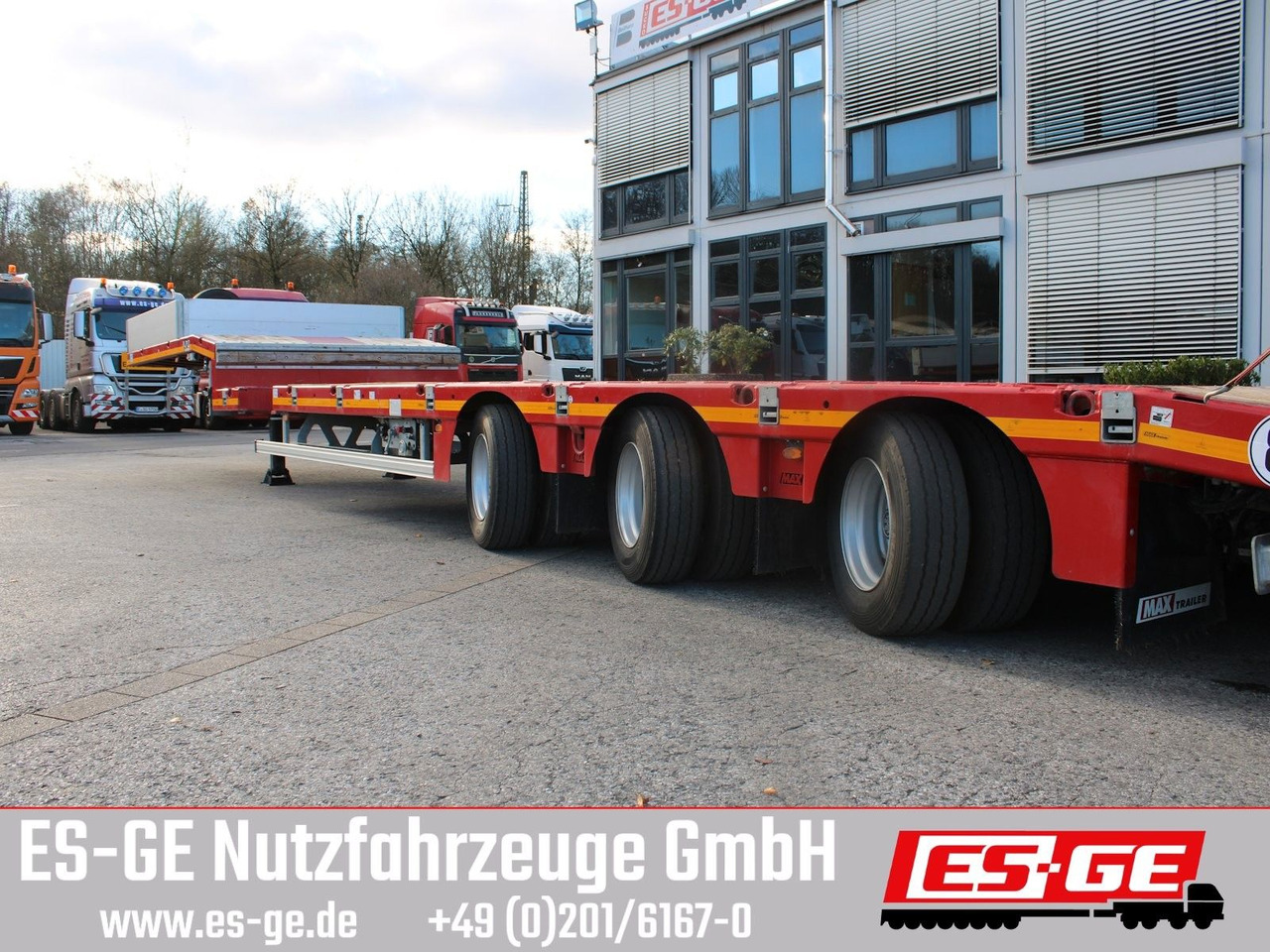 Faymonville MAX Trailer MAX110 Semi-Tieflader 1tlg. Rampen - Low loader semi-trailer: picture 3 Faymonville MAX Trailer MAX110 Semi-Tieflader 1tlg. Rampen - Low loader semi-trailer: picture 3