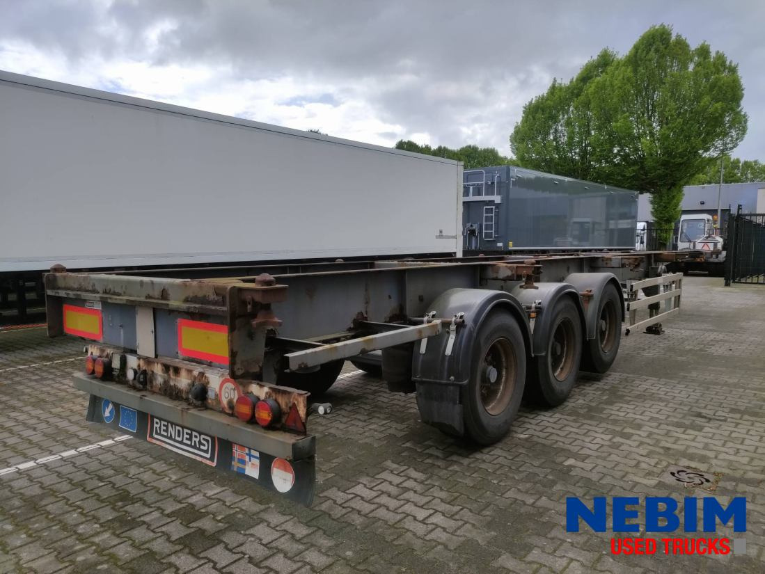 Renders Containerchassis ROC 12.27 CC - 1x40" 1x30" 2x20" - Container transporter/ Swap body semi-trailer: picture 2 Renders Containerchassis ROC 12.27 CC - 1x40" 1x30" 2x20" - Container transporter/ Swap body semi-trailer: picture 2