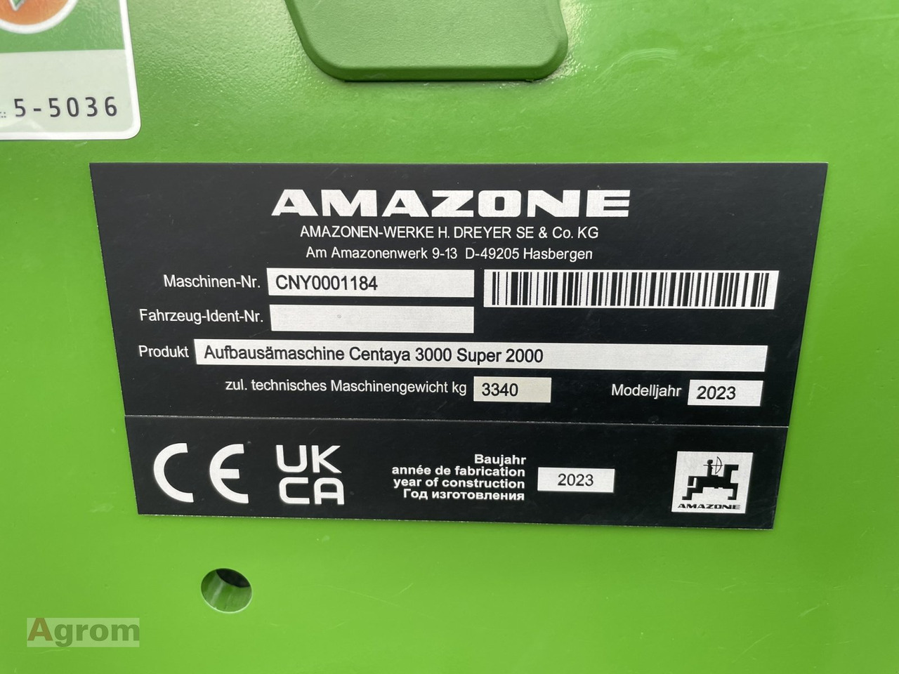 Combine seed drill Amazone Centaya 3000 Super + KG 3001 Super: picture 9 Combine seed drill Amazone Centaya 3000 Super + KG 3001 Super: picture 9