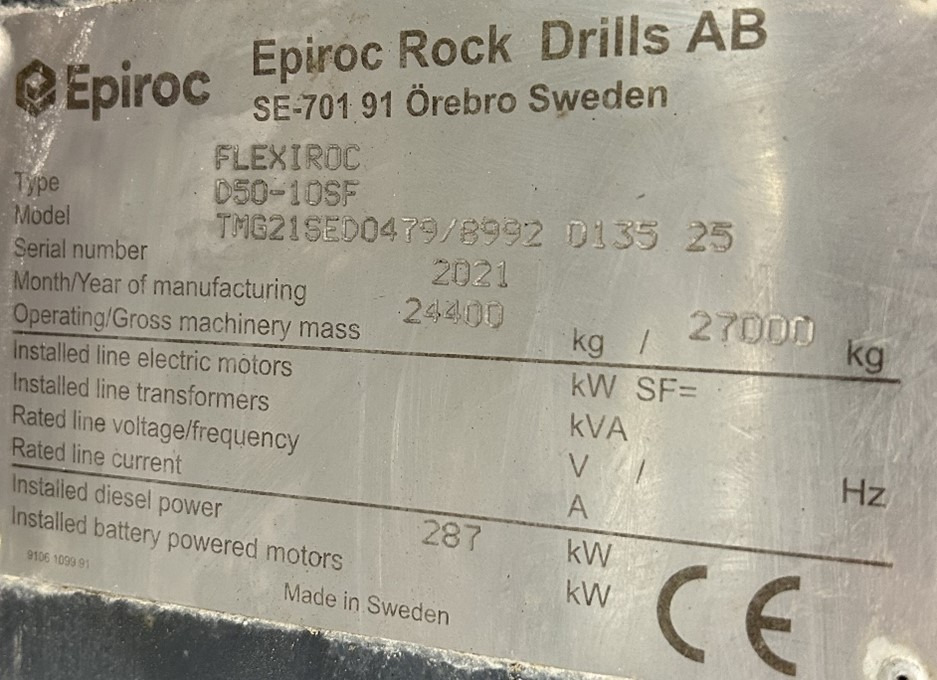 Leasing of Atlas Copco (Epiroc) FlexiROC D50-10SF Atlas Copco (Epiroc) FlexiROC D50-10SF: picture 11