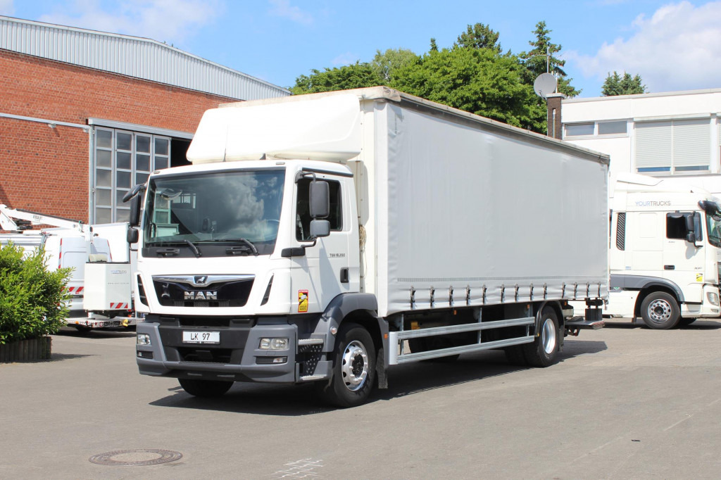 MAN TGM 18.290 EURO 6 Plane Klima LDW Edscha LBW - Curtainsider truck: picture 1 MAN TGM 18.290 EURO 6 Plane Klima LDW Edscha LBW - Curtainsider truck: picture 1
