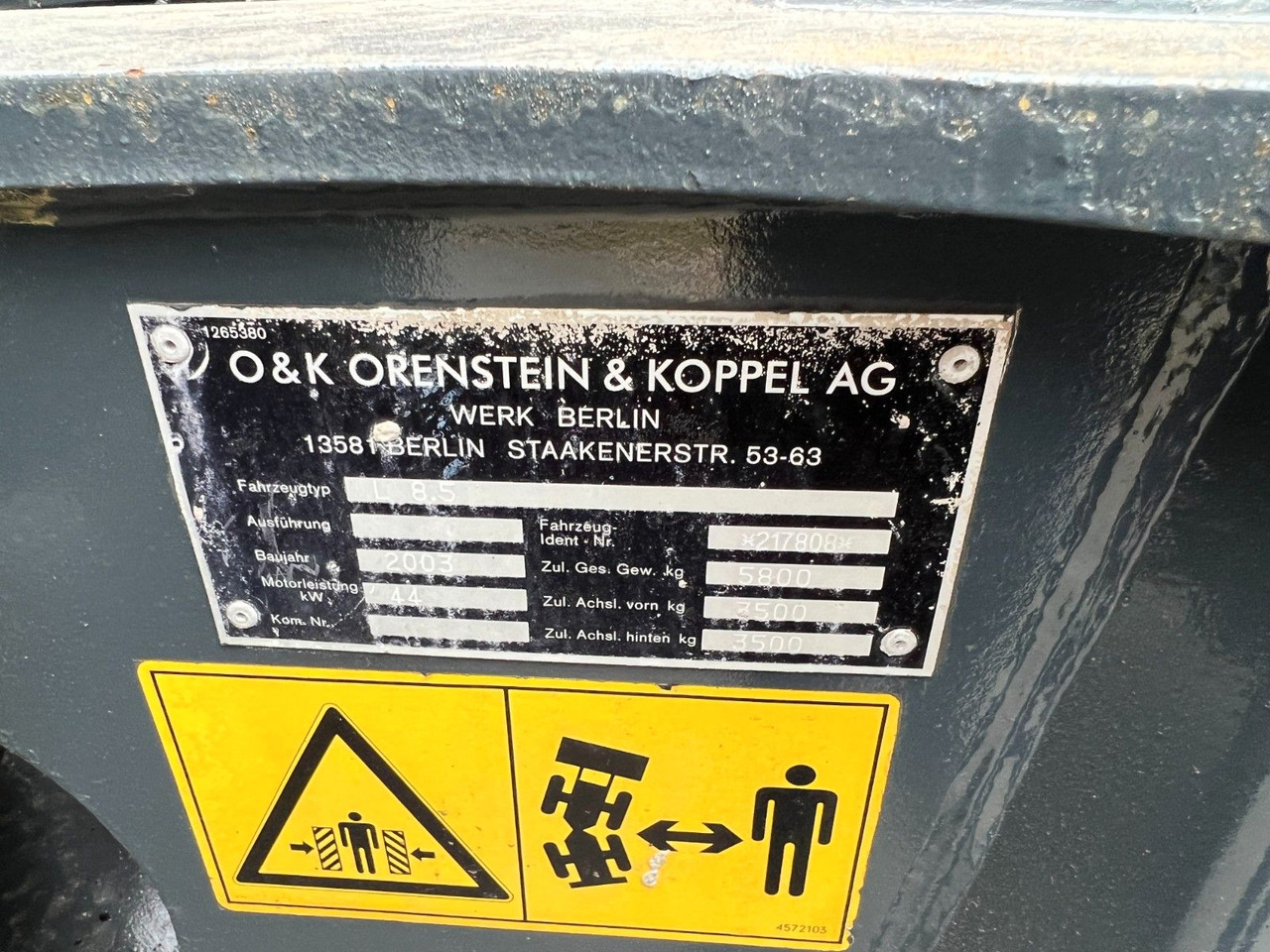 New Wheel loader O & K L 8.5  - Schaufel - Palettengabel- 4717 Betriebs O & K L 8.5  - Schaufel - Palettengabel- 4717 Betriebs: picture 7