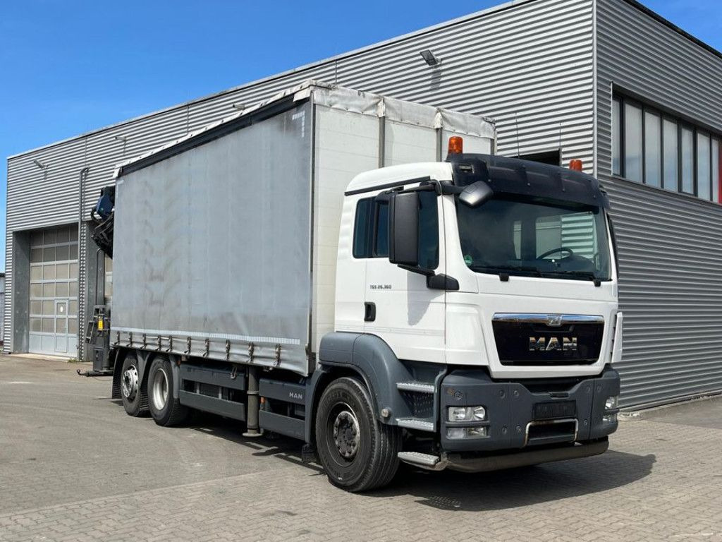 MAN TG-S 26.360 6x2-2LL Pritsche Heckkran 34m/to, Ji - Crane truck: picture 2 MAN TG-S 26.360 6x2-2LL Pritsche Heckkran 34m/to, Ji - Crane truck: picture 2