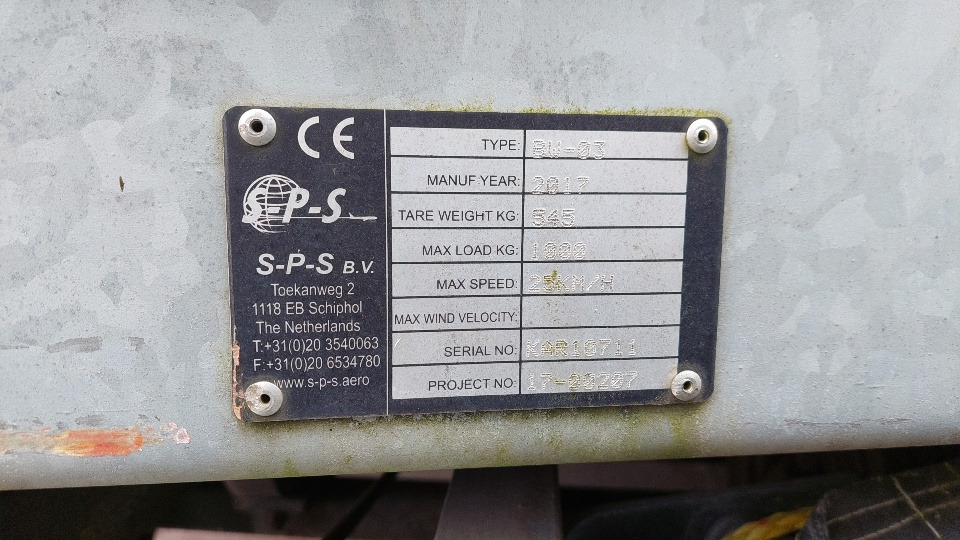 SPS BW01/BW03 Baggage cart - Ground support equipment: picture 2 SPS BW01/BW03 Baggage cart - Ground support equipment: picture 2