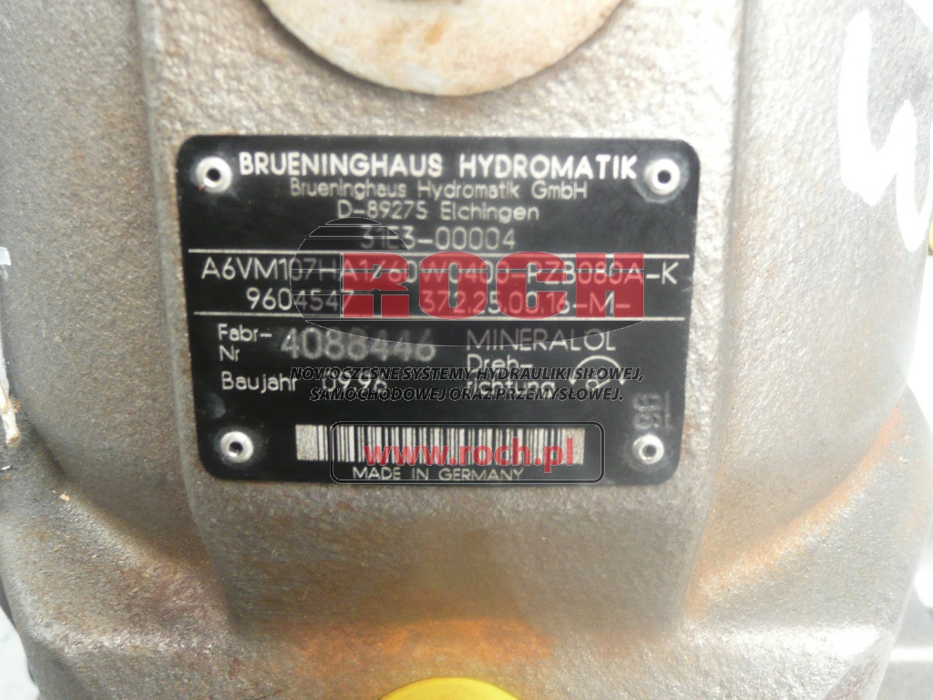 BRUENINGHAUS HYDROMATIK A6VM107HA1/60W0400-PZB080A-K 9604547 372.25.00.16-M- 31E3-00004 + 536845 MHB25FNPA20/BO20T20V11-047 350 BAR - Hydraulic motor: picture 2 BRUENINGHAUS HYDROMATIK A6VM107HA1/60W0400-PZB080A-K 9604547 372.25.00.16-M- 31E3-00004 + 536845 MHB25FNPA20/BO20T20V11-047 350 BAR - Hydraulic motor: picture 2