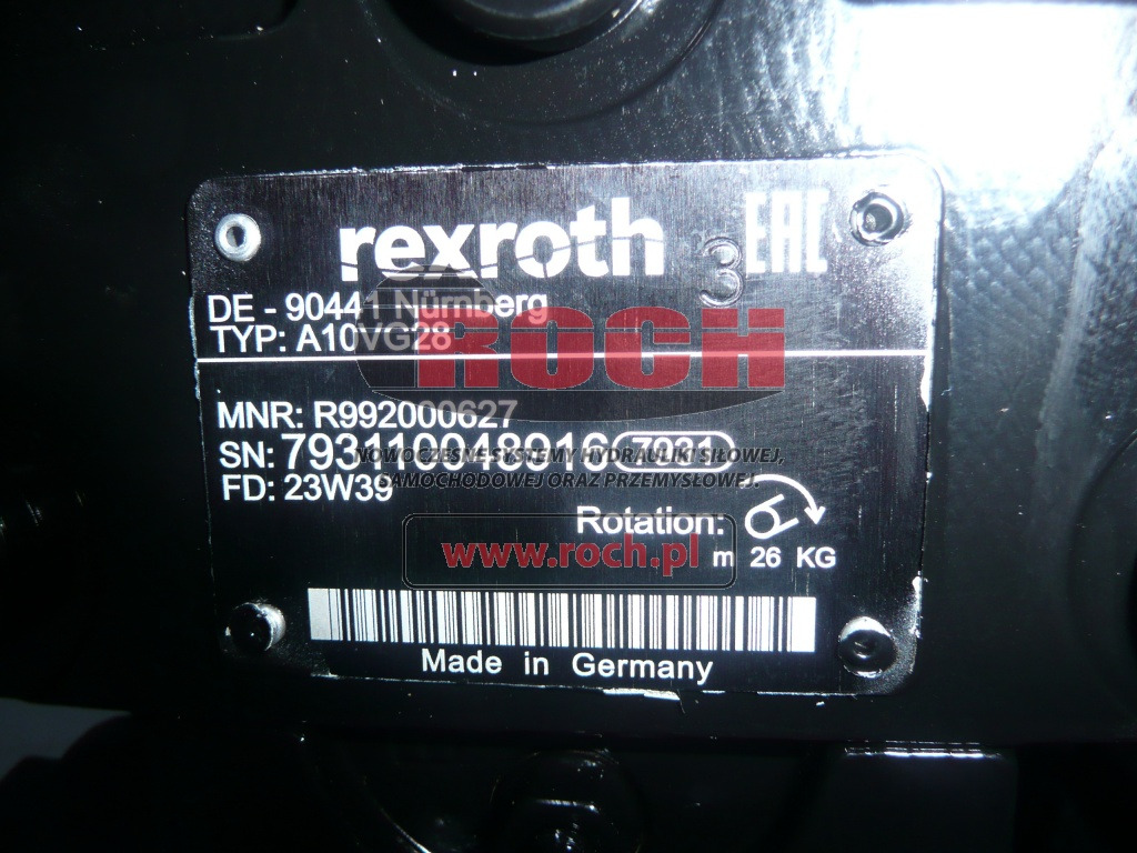 REXROTH A10VG28 BOMAG 05800944 - Hydraulic pump: picture 2 REXROTH A10VG28 BOMAG 05800944 - Hydraulic pump: picture 2