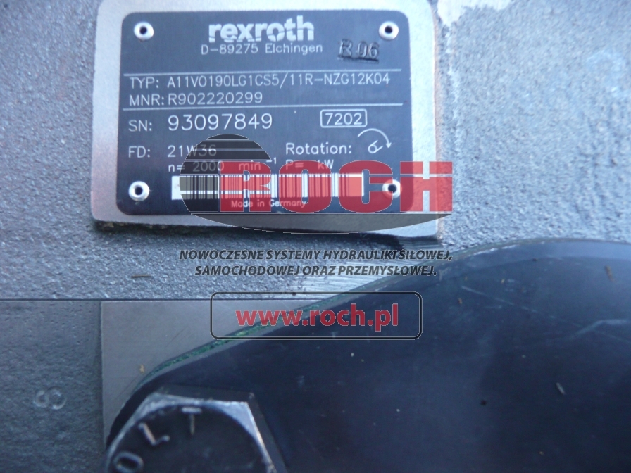 REXROTH A11VO190LG1CS5/11R-NZG12K04 248.28.23.65 - Hydraulic pump for Construction machinery: picture 2 REXROTH A11VO190LG1CS5/11R-NZG12K04 248.28.23.65 - Hydraulic pump for Construction machinery: picture 2