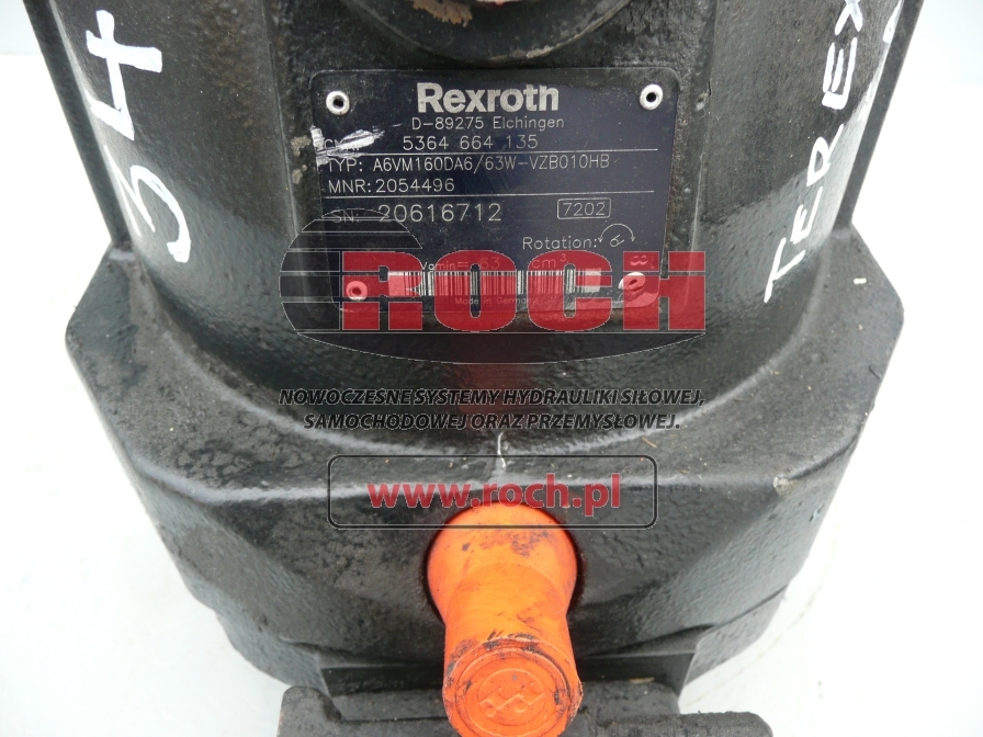 REXROTH A6VM160DA6/63W-VZB010HB 2054496 5364664135 - Hydraulic motor for Wheel loader: picture 2 REXROTH A6VM160DA6/63W-VZB010HB 2054496 5364664135 - Hydraulic motor for Wheel loader: picture 2