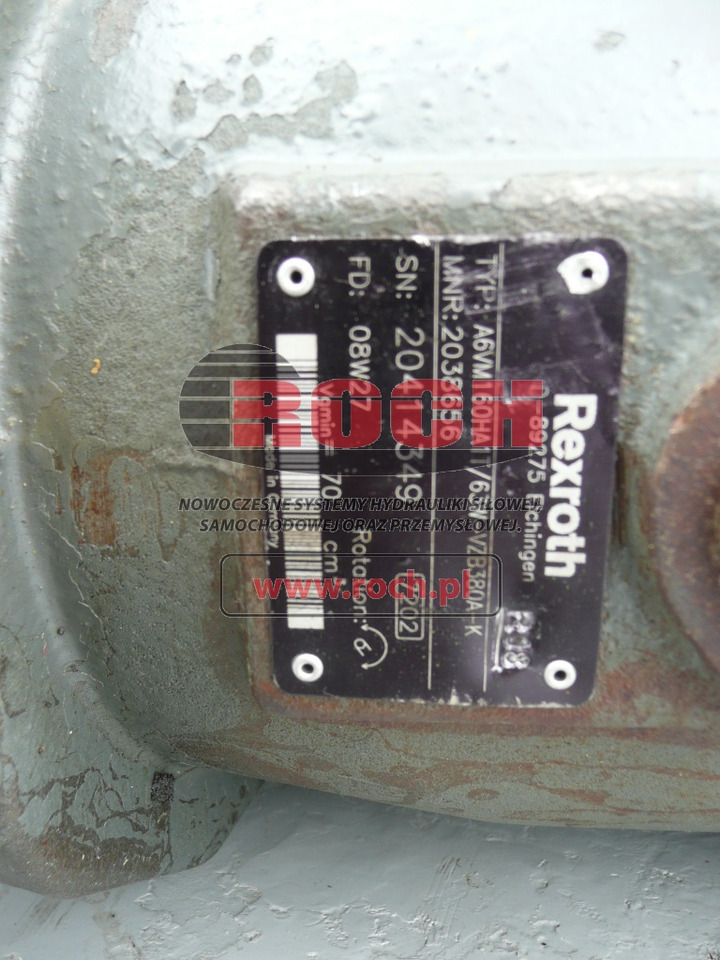 REXROTH A6VM160HA1T/63W-VZB380A-K 2038656 - Hydraulic motor: picture 1 REXROTH A6VM160HA1T/63W-VZB380A-K 2038656 - Hydraulic motor: picture 1