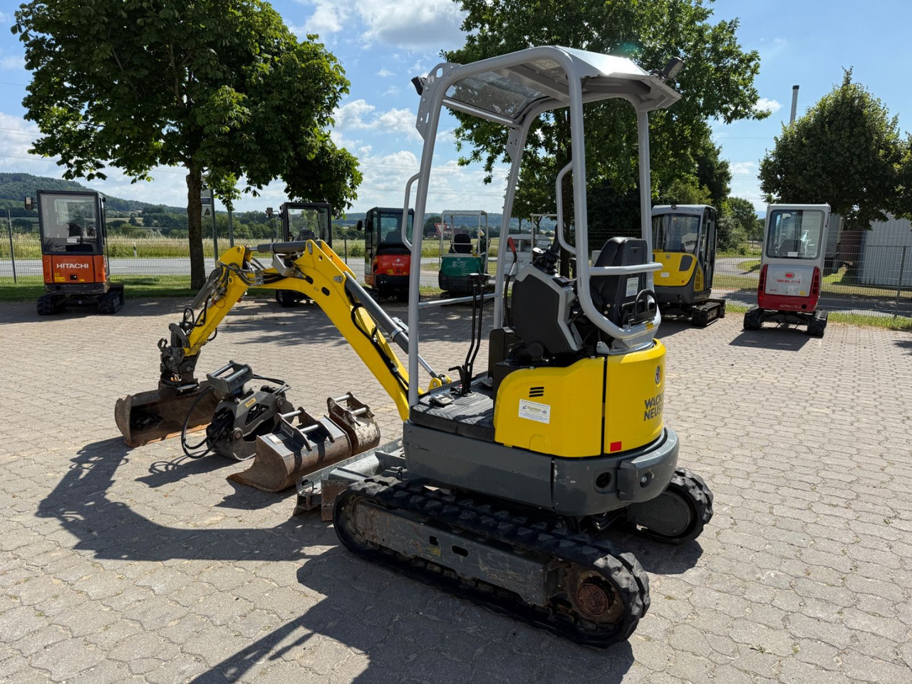 Wacker EZ 17, Bj 21, 820 BH, Tilt, hydr. SW, 3 Löffel - Mini excavator: picture 2 Wacker EZ 17, Bj 21, 820 BH, Tilt, hydr. SW, 3 Löffel - Mini excavator: picture 2