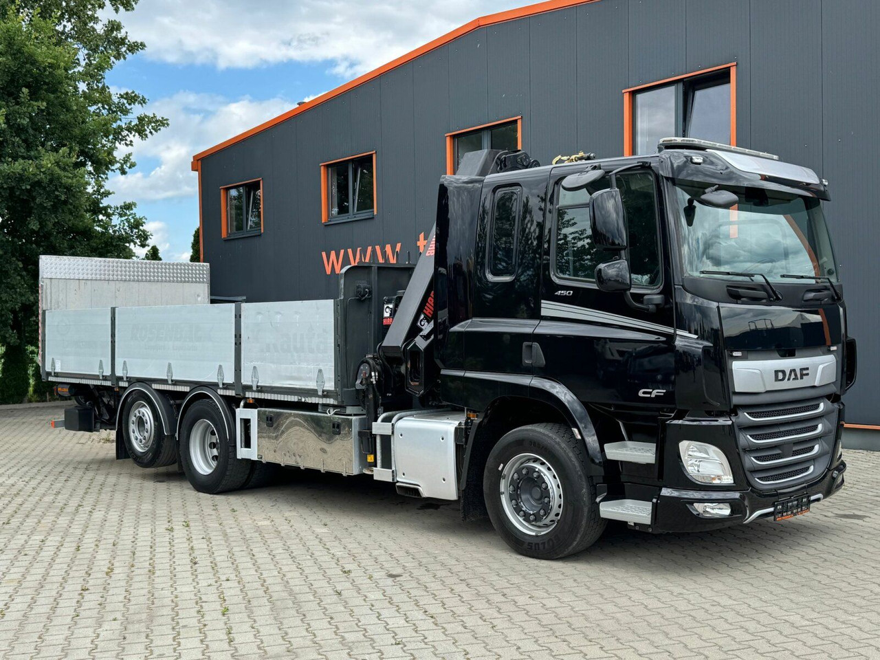DAF CF 450 FAN 6x2 Pritsche mit Kran HIAB 188 E-6 - Dropside/ Flatbed truck, Crane truck: picture 4 DAF CF 450 FAN 6x2 Pritsche mit Kran HIAB 188 E-6 - Dropside/ Flatbed truck, Crane truck: picture 4