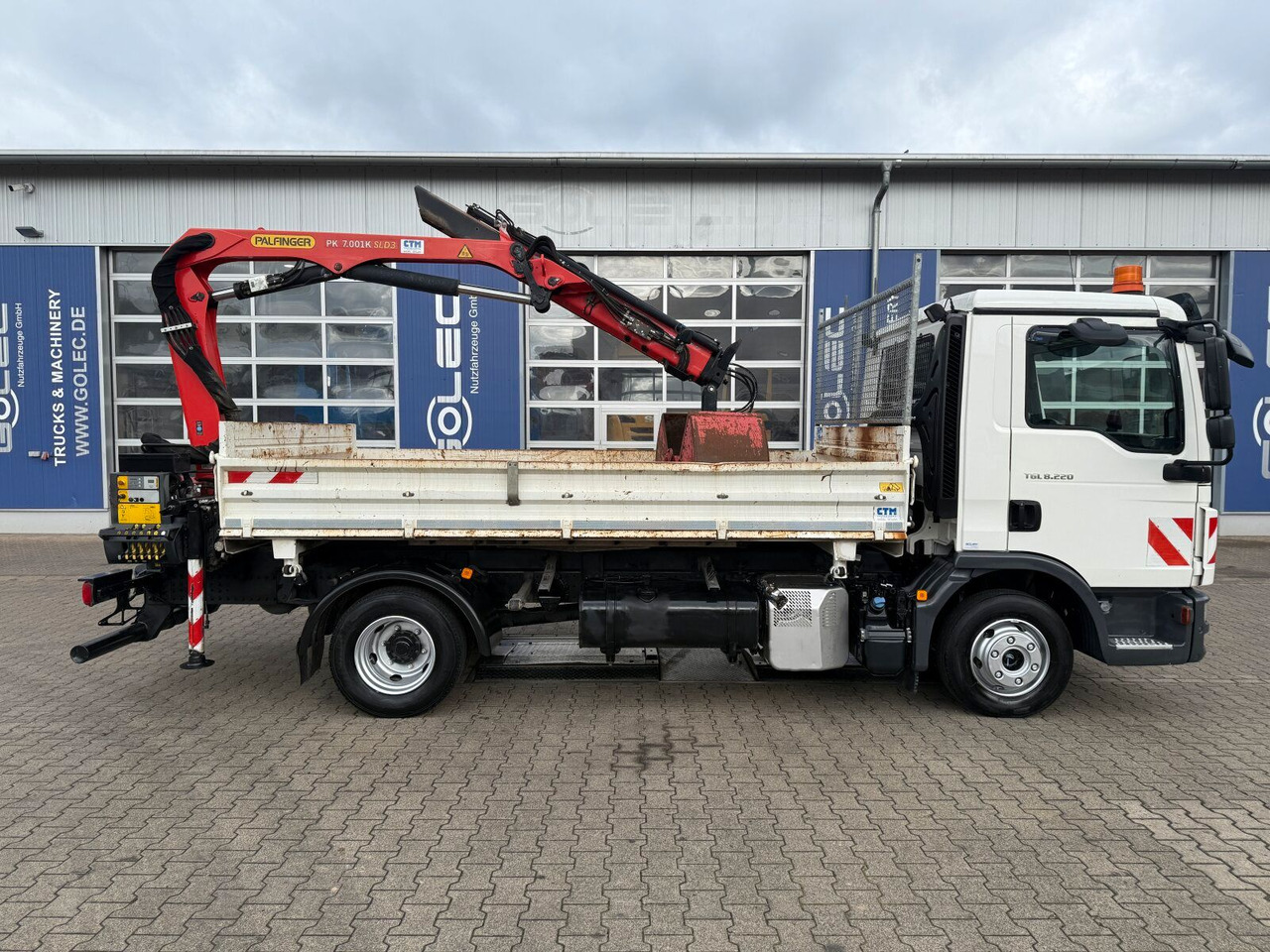 MAN TGL 8.220 4x2 Kipper Kran Palfinger 7.001-K A - Crane truck, Tipper: picture 2 MAN TGL 8.220 4x2 Kipper Kran Palfinger 7.001-K A - Crane truck, Tipper: picture 2