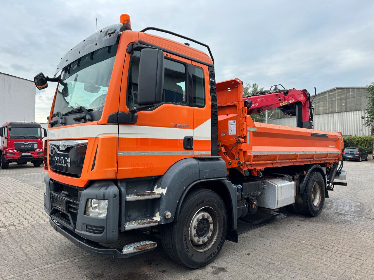 MAN TGS 18.400 4x2 Kipper Bordmatic Kran Palfinger - Tipper, Crane truck: picture 2 MAN TGS 18.400 4x2 Kipper Bordmatic Kran Palfinger - Tipper, Crane truck: picture 2